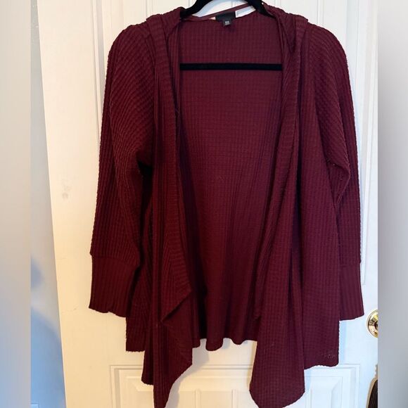 torrid Sweaters - Torrid Open-Front Hooded Cardigan - Size 00